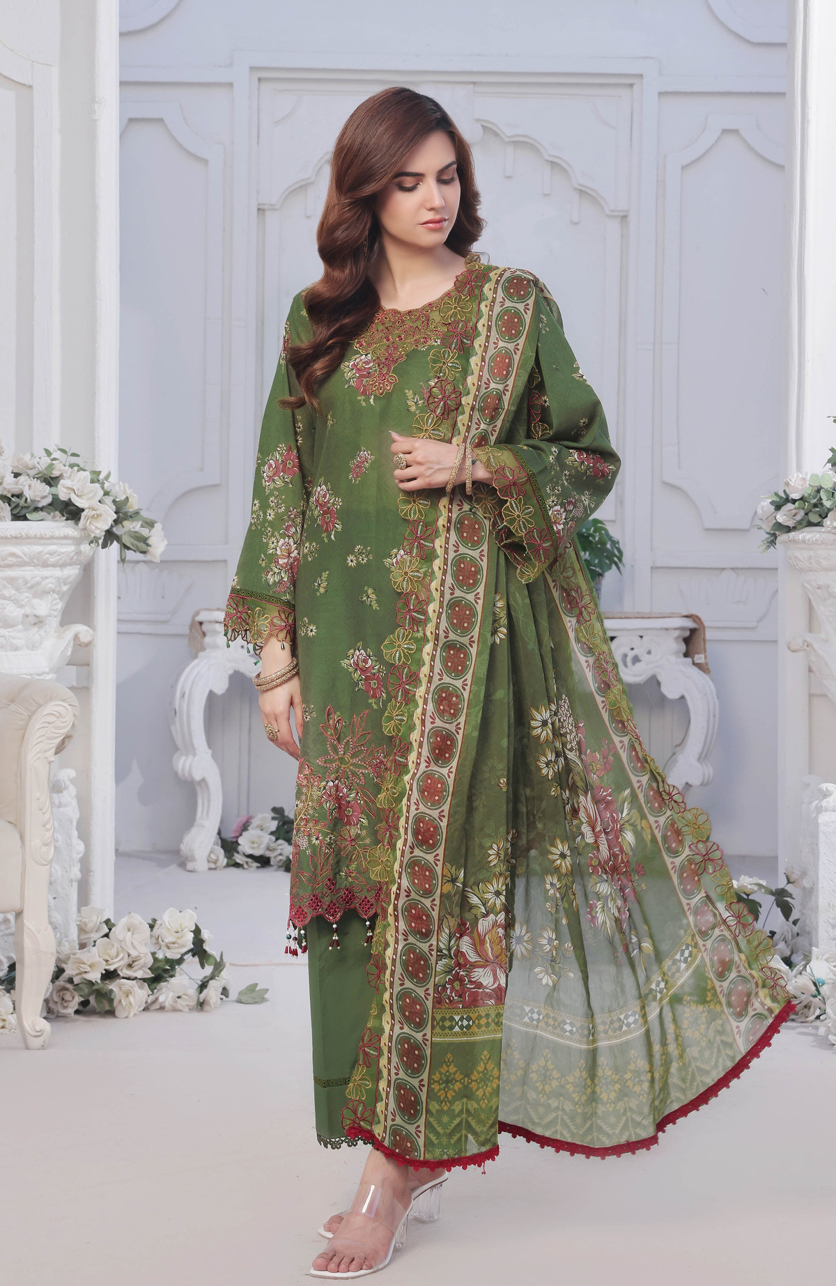 Al Zohaib | Applique Kari Cutwork Edit 25 | ACE-25-03 -  Alzohaib Ladies Clothes - Original Designer Dress - House of Maryam
