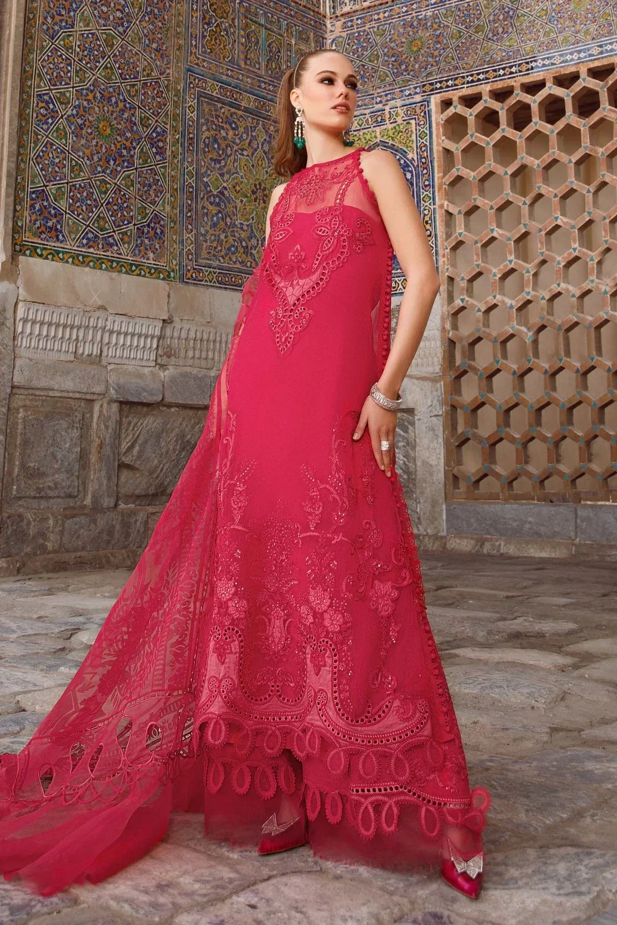 Maria B | Luxury Lawn | D-2303-A -  Maria B Luxury - Original Designer Dress - House of Maryam