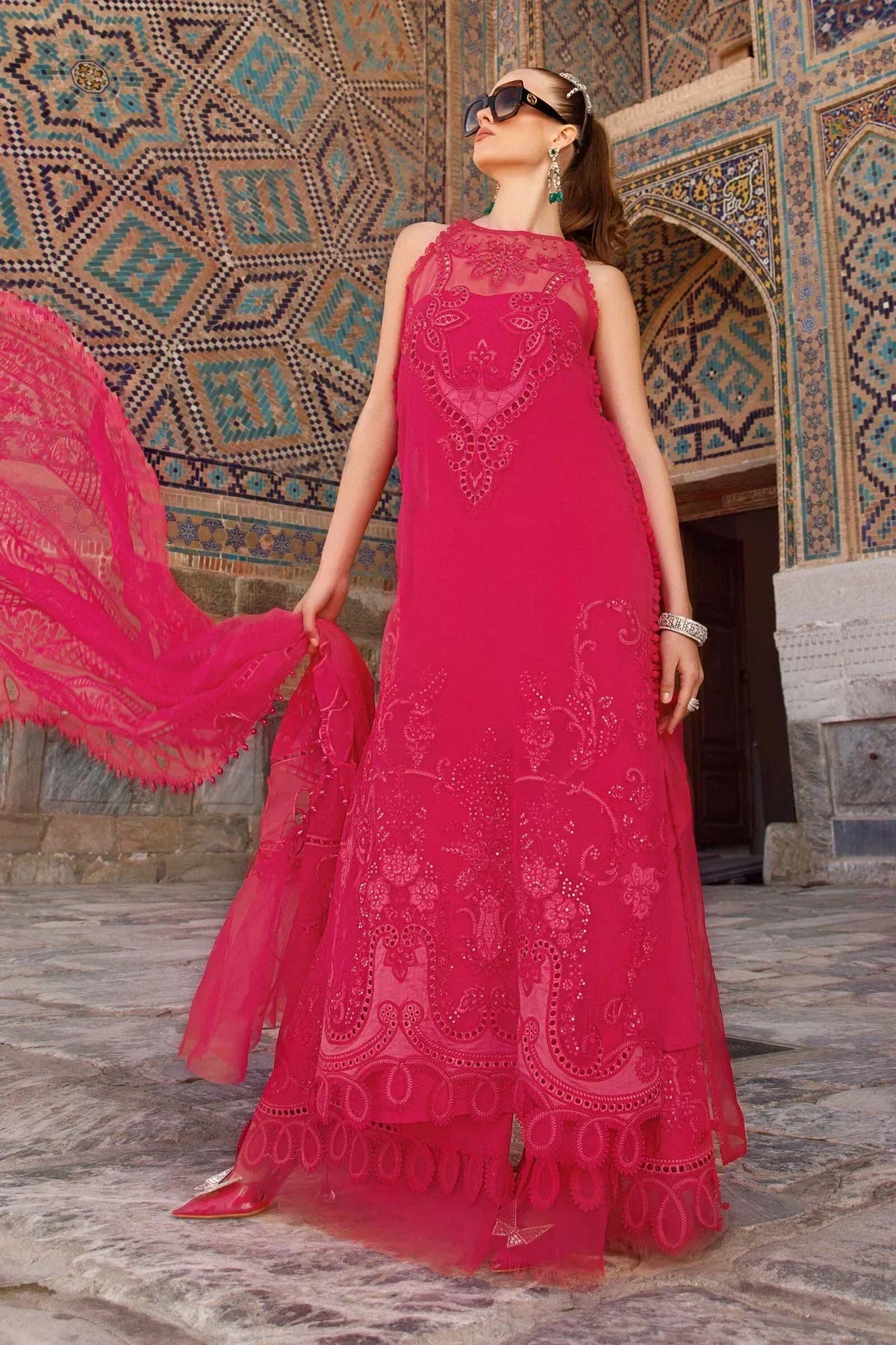 Maria B | Luxury Lawn | D-2303-A -  Maria B Luxury - Original Designer Dress - House of Maryam