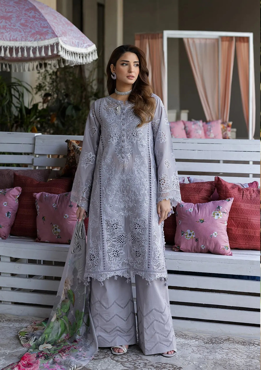 Kahf Premium | Luxury Lawn 25 | KLR-04 Lilia -  Kahf Premium Ladies Clothes - Original Designer Dress - House of Maryam