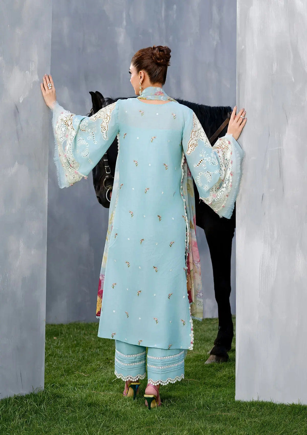 Elaf Premium | Luxury Lawn 25 | ELH-5B ELYA -  Elaf Premium Ladies Clothes - Original Designer Dress - House of Maryam