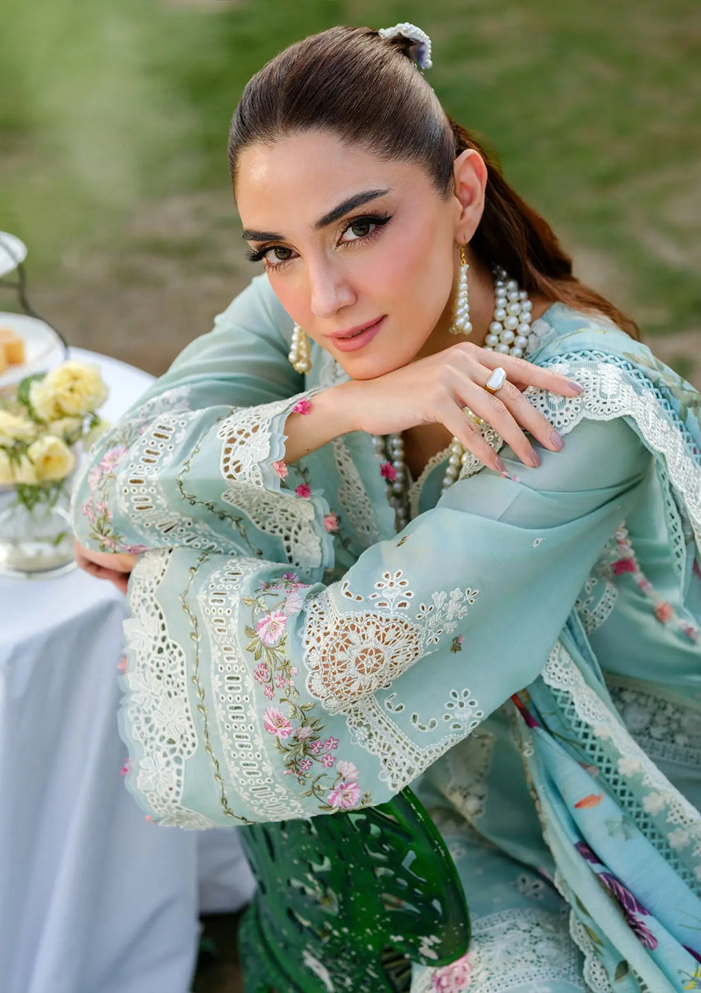 Elaf Premium | Luxury Lawn 25 | ELH-2B ZOYA -  Elaf Premium Ladies Clothes - Original Designer Dress - House of Maryam