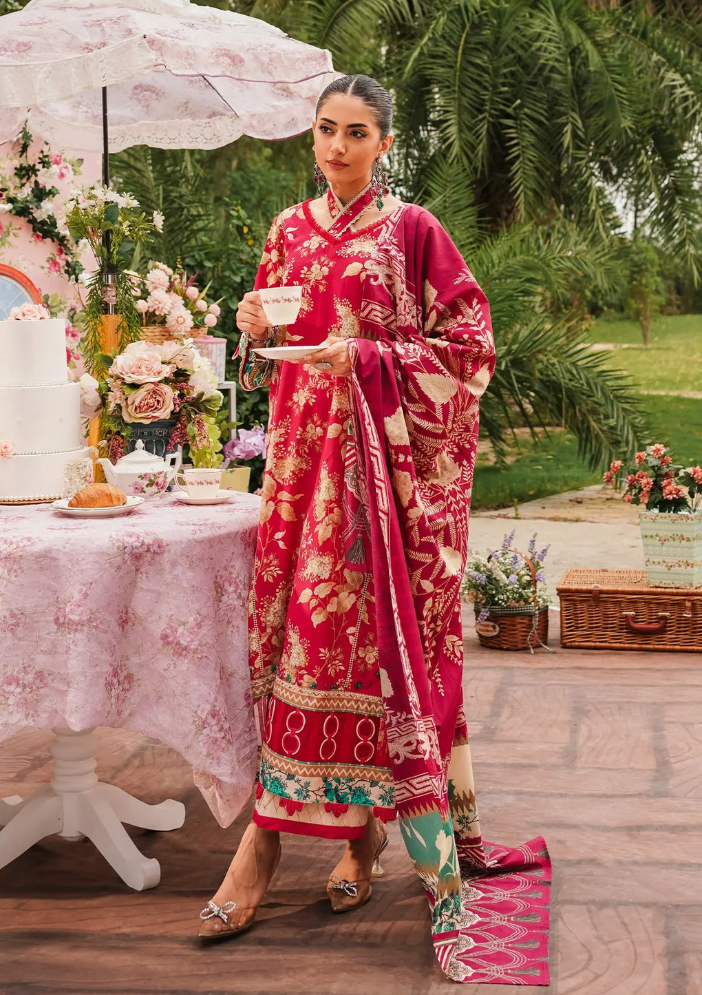 Elaf Premium | Printed Collection 24 | EEP-04A - Flores de Amor -  Elaf Premium Casuals - Original Designer Dress - House of Maryam