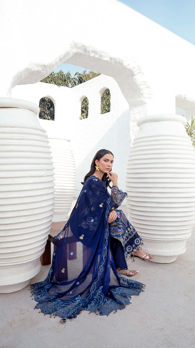 Zebtan | ZA-06 | Anaya Lawn -  Zebtan Luxury Lawn - Original Designer Dress - House of Maryam