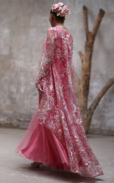 Threads and Motifs | Formal Dresses 25 | NET EMBROIDERED JAKCET WITH MAXI -  Threads and Motifs Ladies Clothes - Original Designer Dress - House of Maryam
