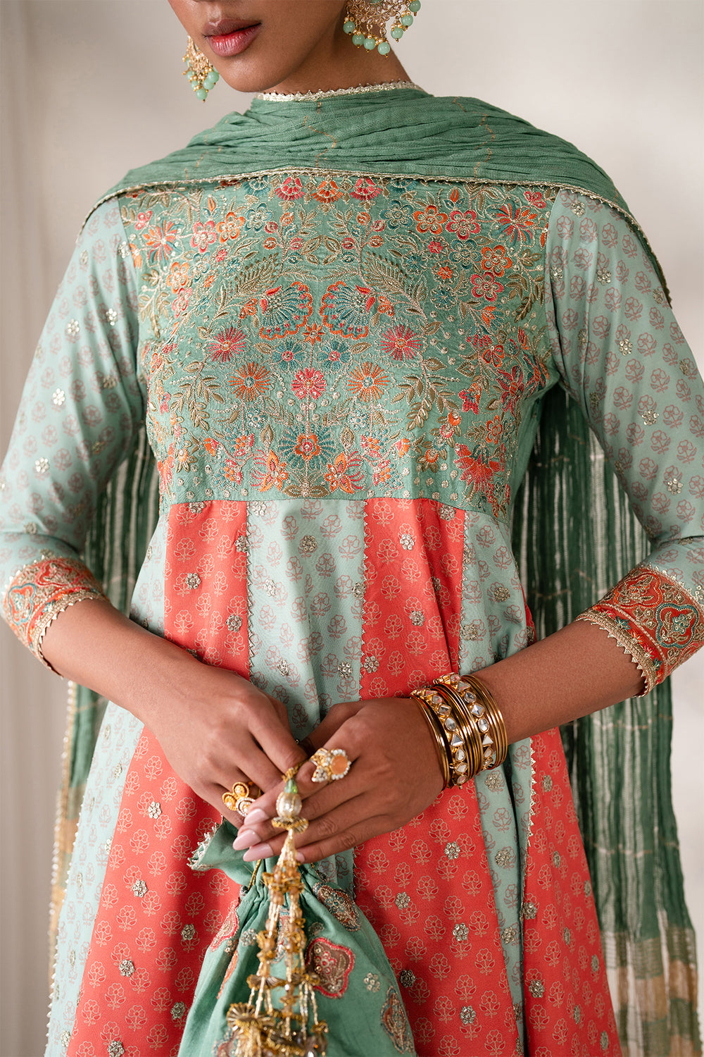 Baroque | Formals Collection | EMBROIDERED SILK UF-4141, image 3
