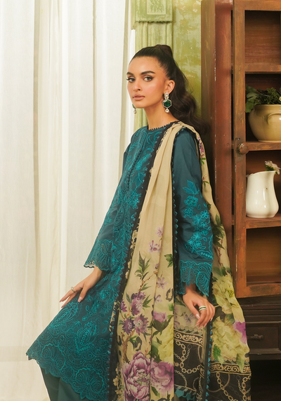 Zarqash | Tresor Luxury Lawn 24 | ZQT 0011 DINA -  Zarqash Luxury - Original Designer Dress - House of Maryam