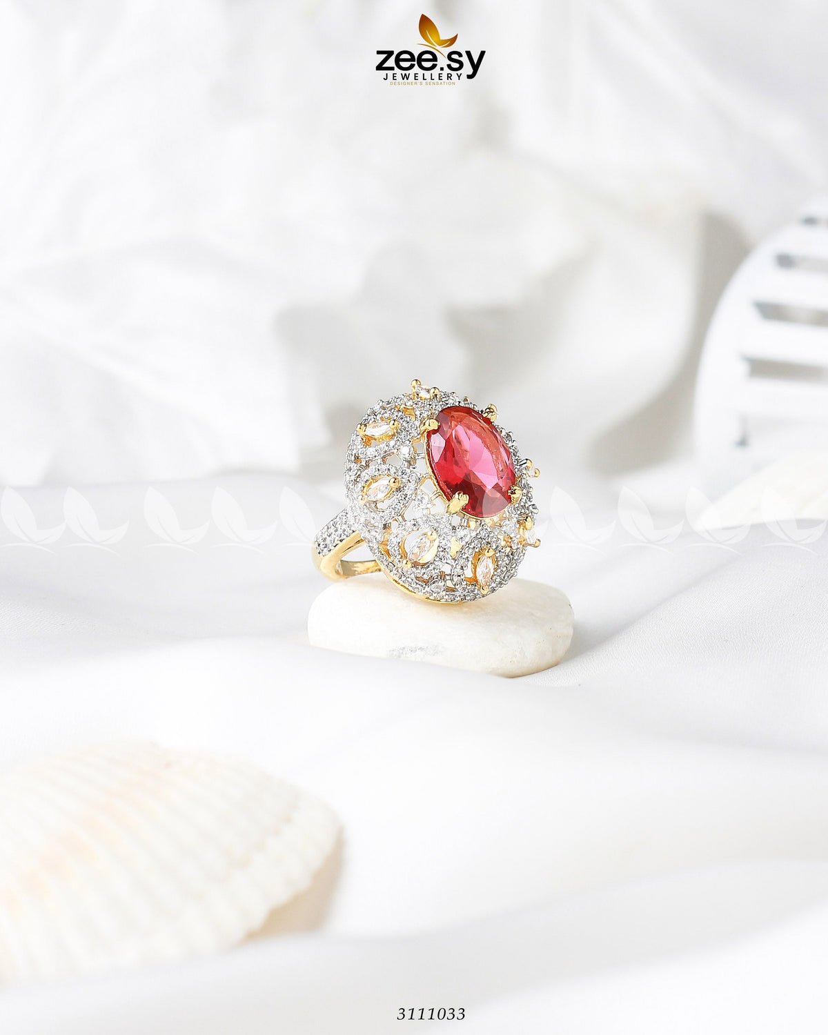 Kohinoor Ring -  Zeesy Finger Ring - Original Designer Dress - House of Maryam