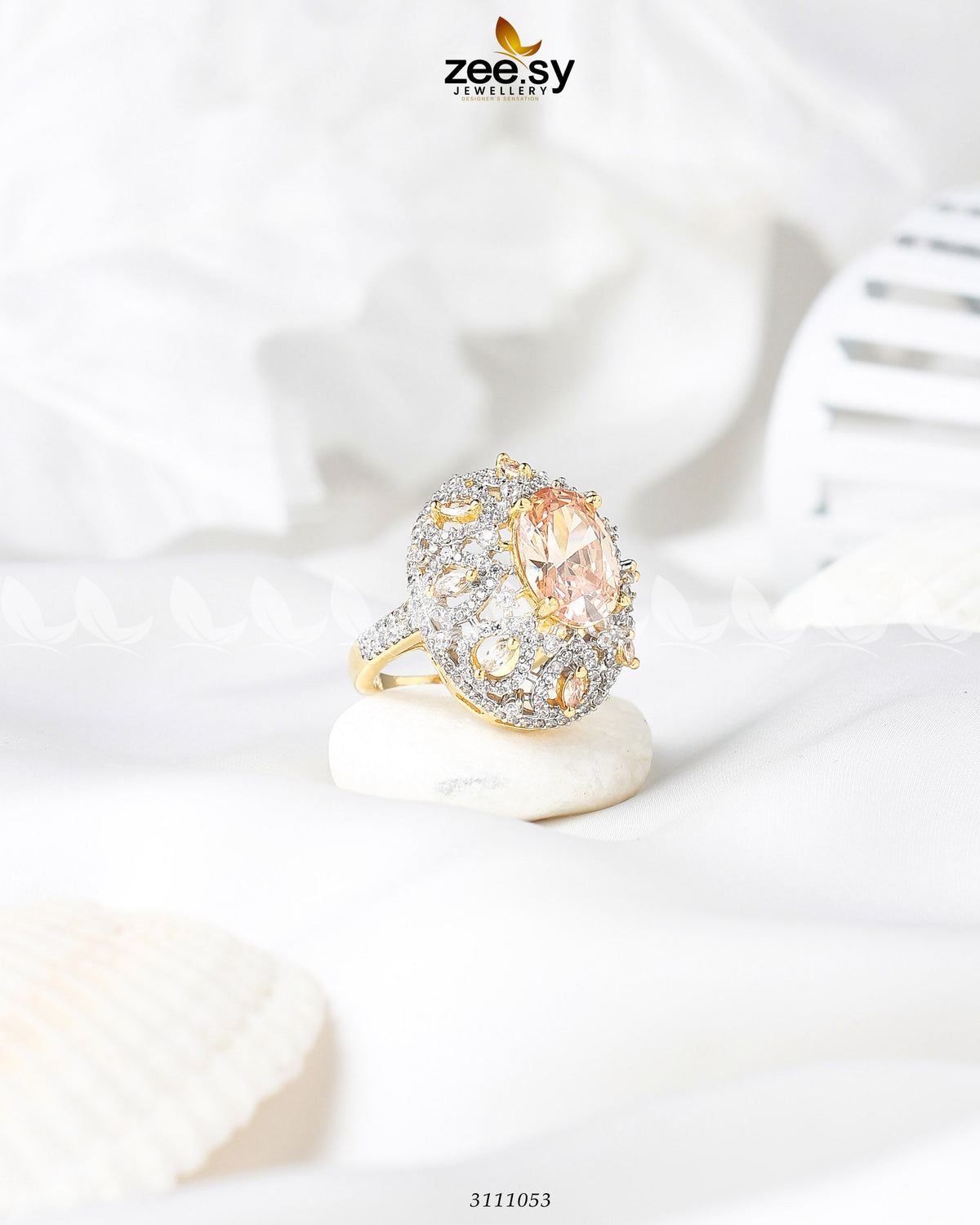 Kohinoor Ring -  Zeesy Finger Ring - Original Designer Dress - House of Maryam