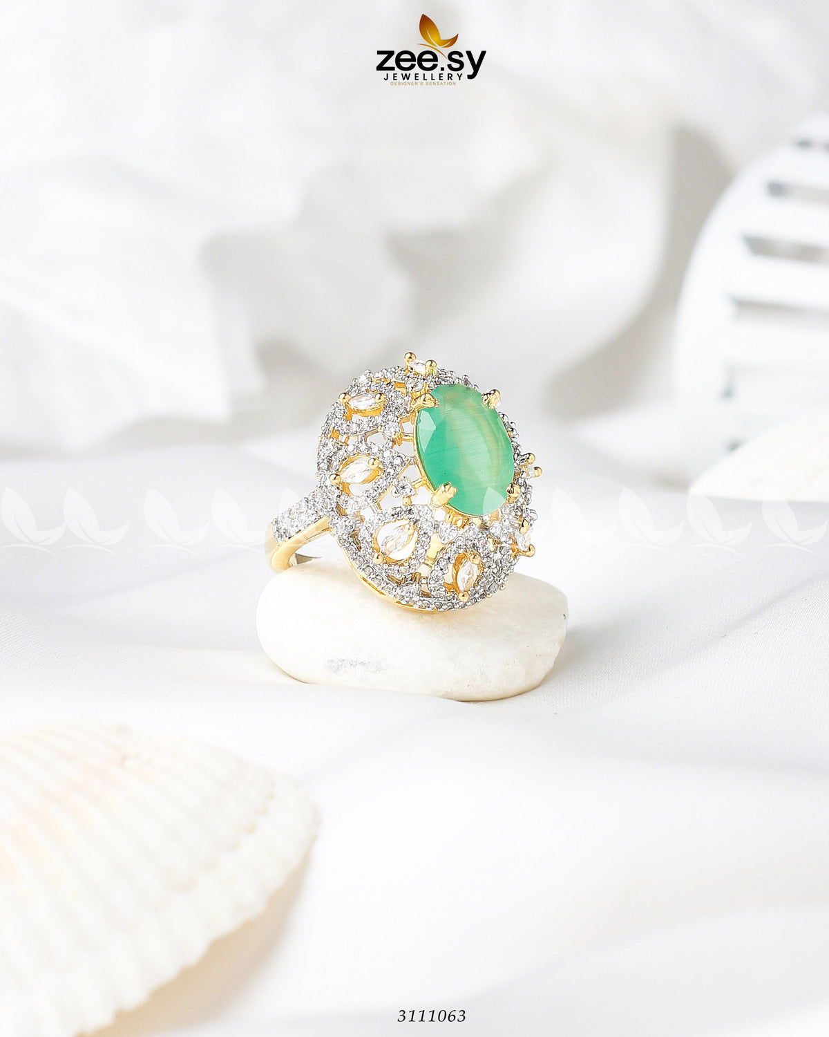 Kohinoor Ring -  Zeesy Finger Ring - Original Designer Dress - House of Maryam
