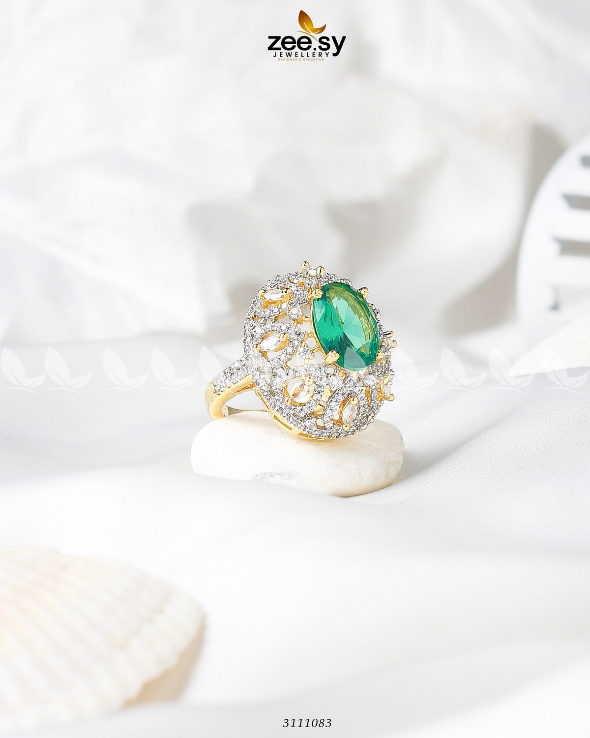 Kohinoor Ring -  Zeesy Finger Ring - Original Designer Dress - House of Maryam
