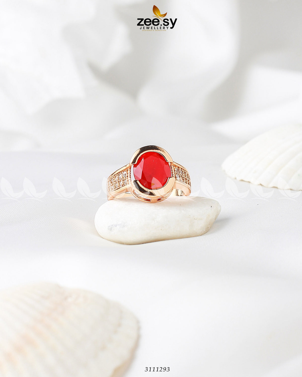 Amethyst Ring -  Zeesy Finger Ring - Original Designer Dress - House of Maryam