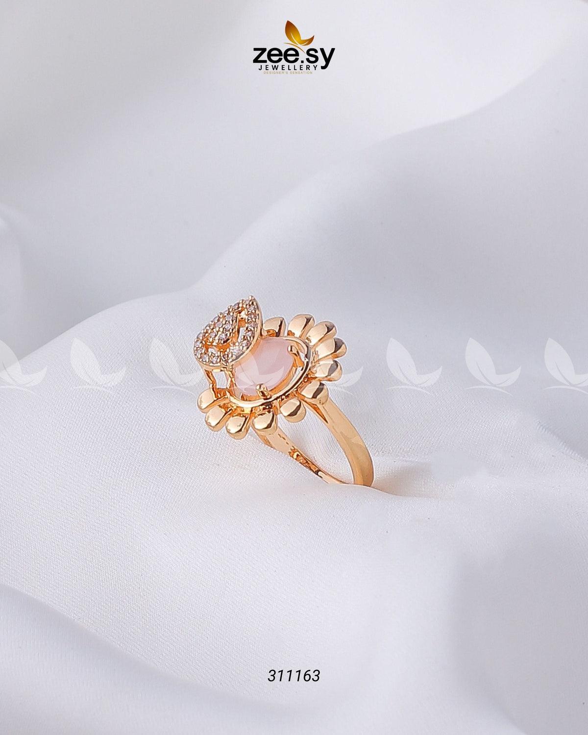 Lavender Ring -  Zeesy Finger Ring - Original Designer Dress - House of Maryam