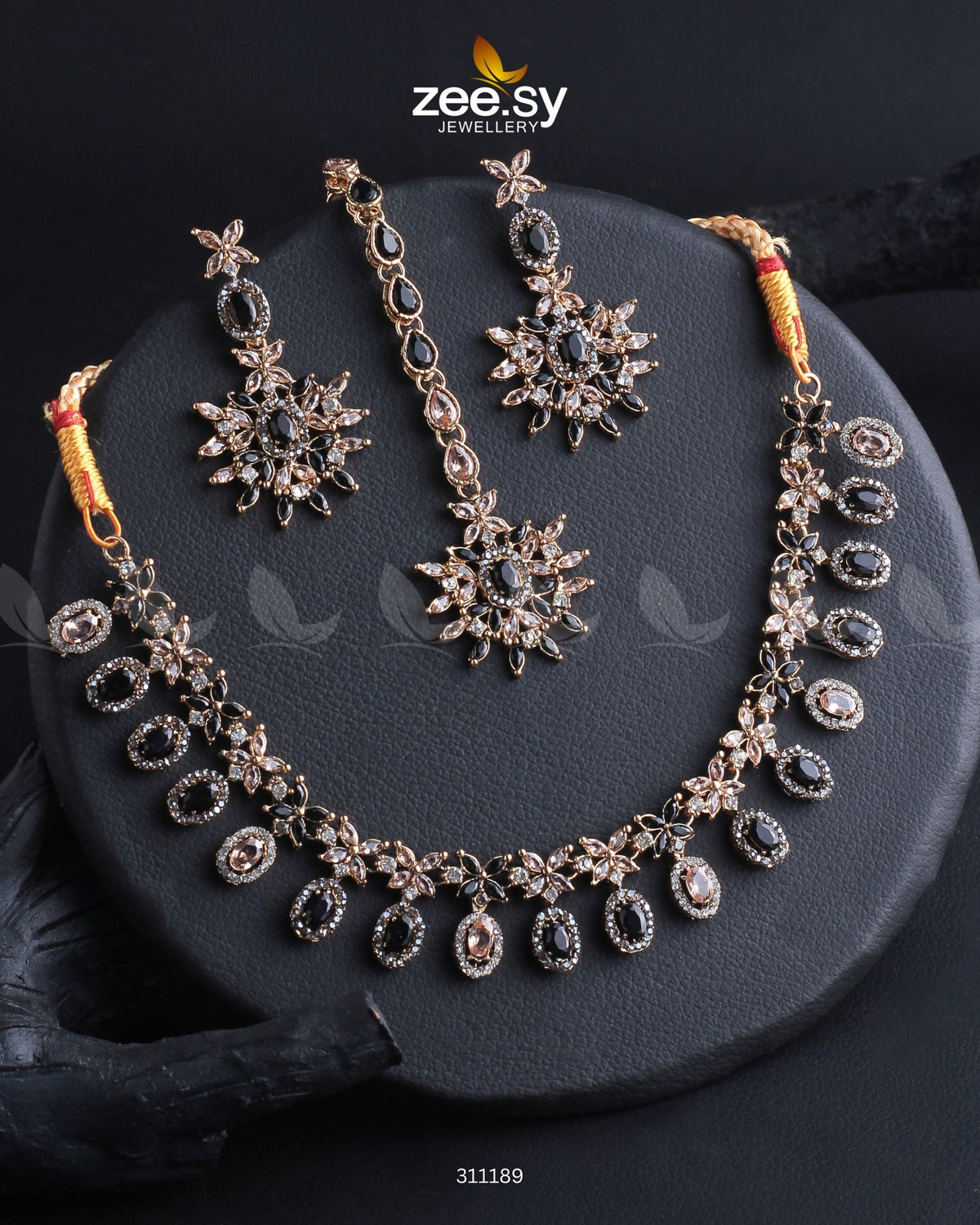 Solara Necklace Set -  Zeesy Necklace Sets - Original Designer Dress - House of Maryam