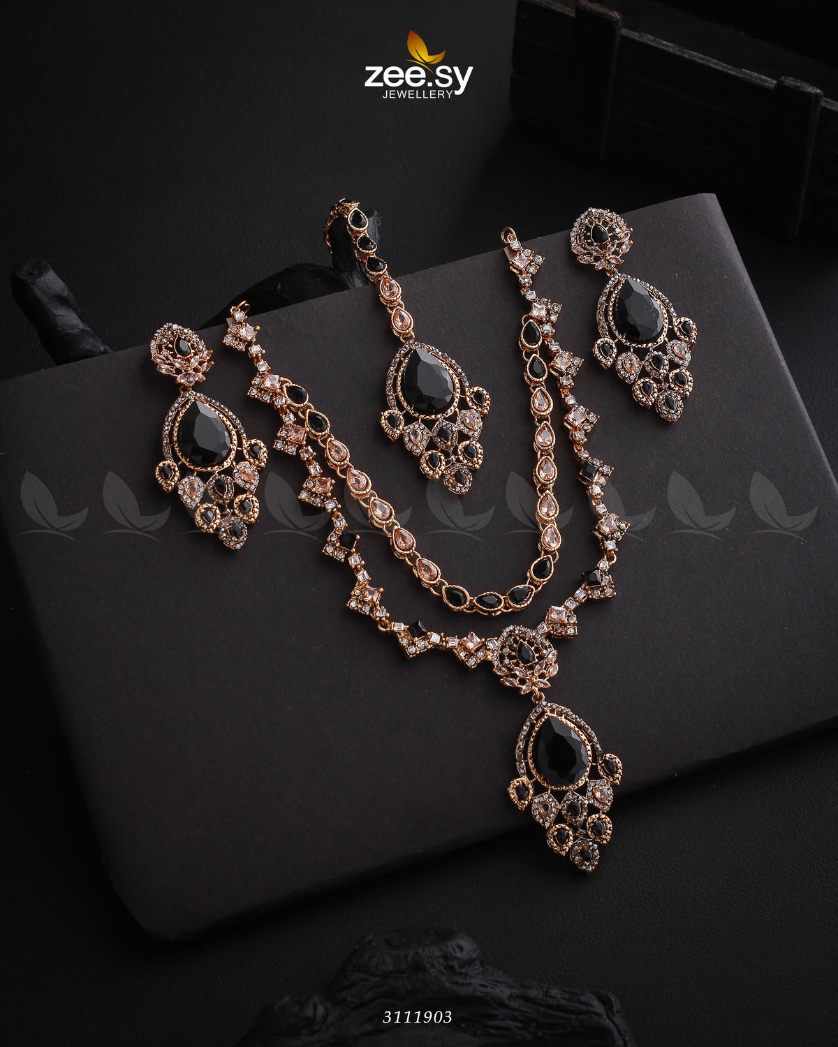 Sushmita Necklace Set -  Zeesy Necklace Sets - Original Designer Dress - House of Maryam