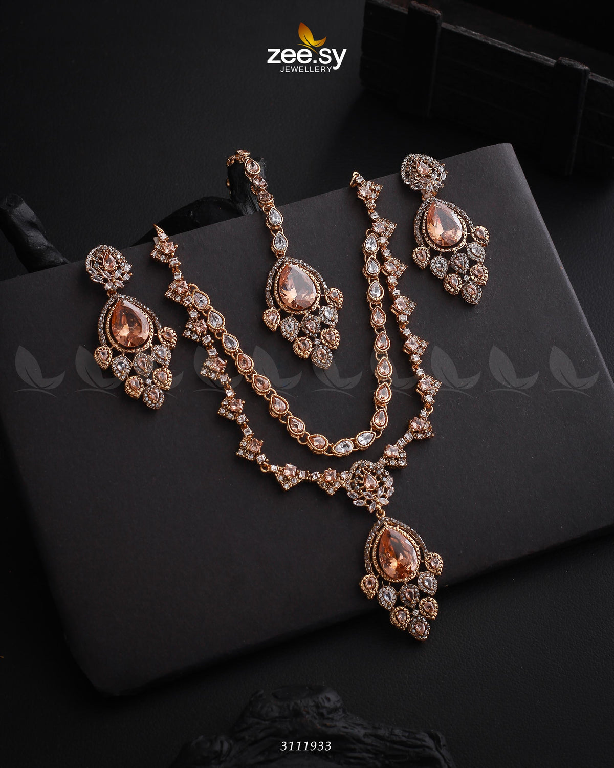 Sushmita Necklace Set -  Zeesy Necklace Sets - Original Designer Dress - House of Maryam