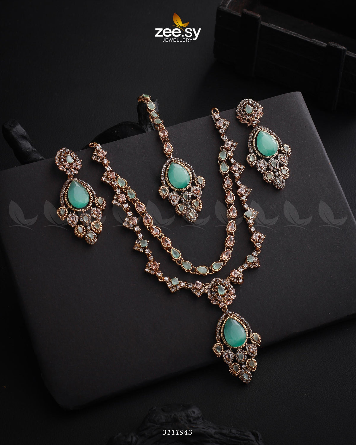 Sushmita Necklace Set -  Zeesy Necklace Sets - Original Designer Dress - House of Maryam
