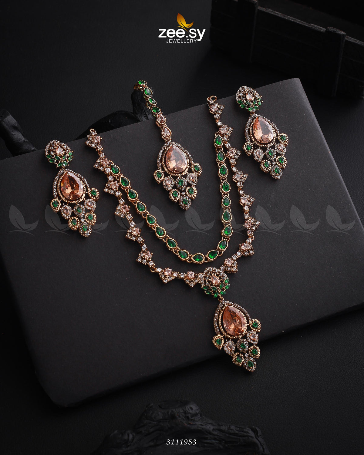 Sushmita Necklace Set -  Zeesy Necklace Sets - Original Designer Dress - House of Maryam