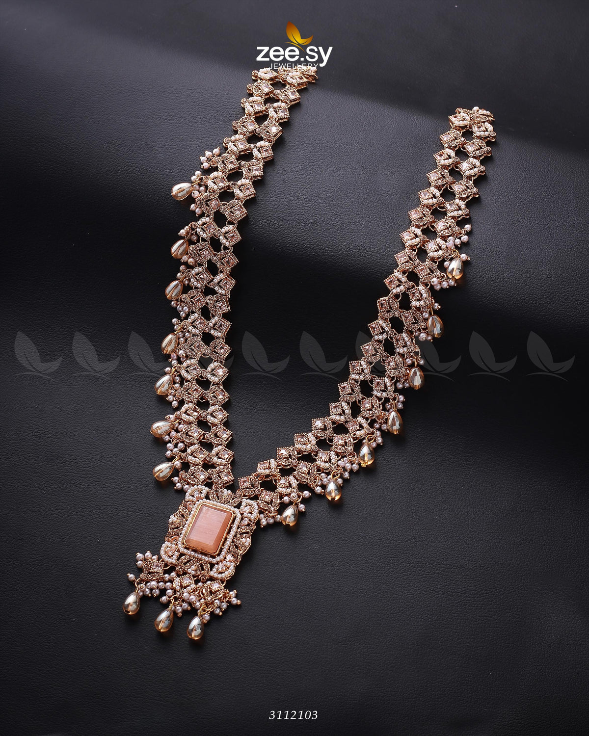 Burro's-Tail Long Malla Necklace -  Zeesy Mala Necklace - Original Designer Dress - House of Maryam