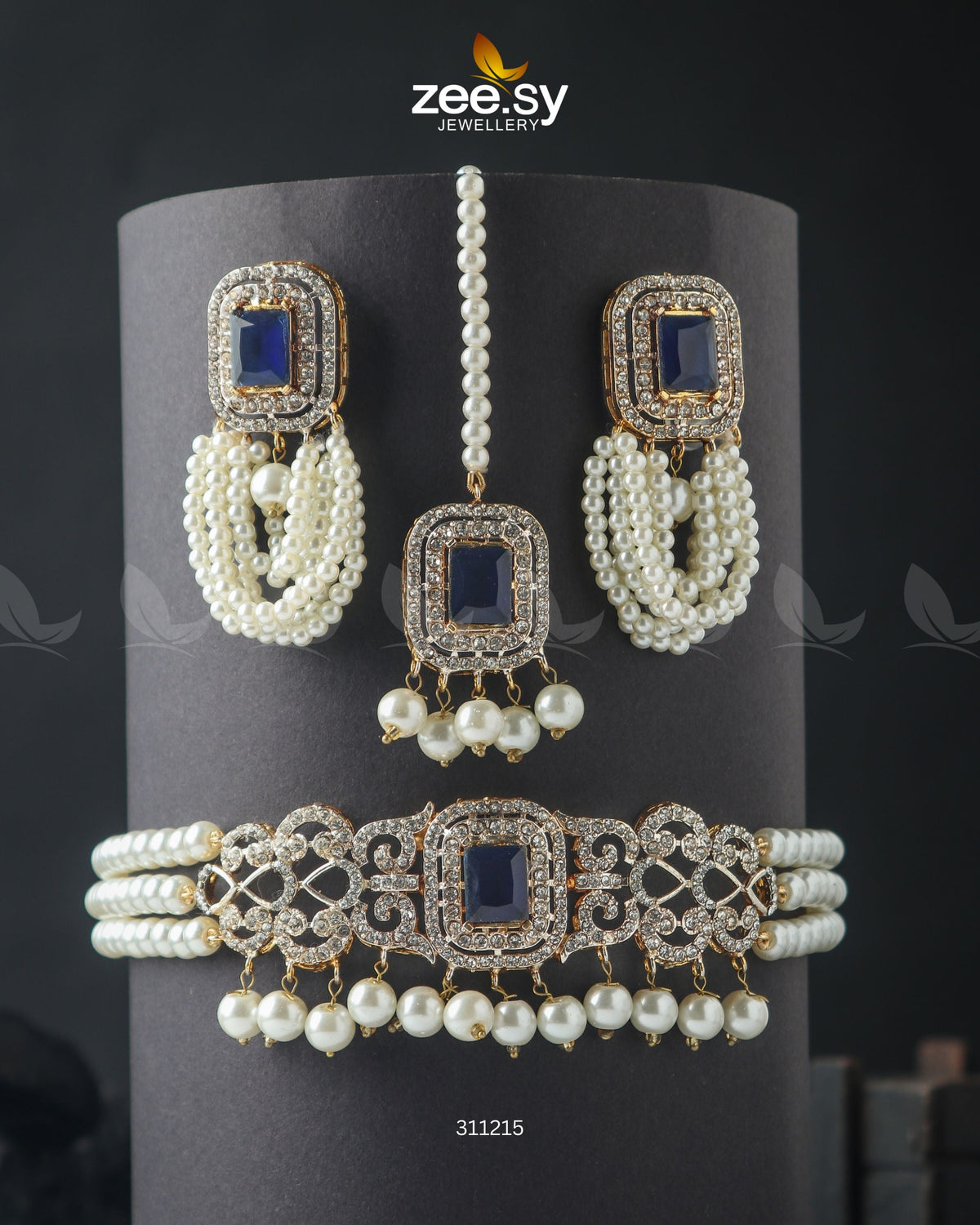 Marasim Choker Necklace -  Zeesy Necklace Sets - Original Designer Dress - House of Maryam