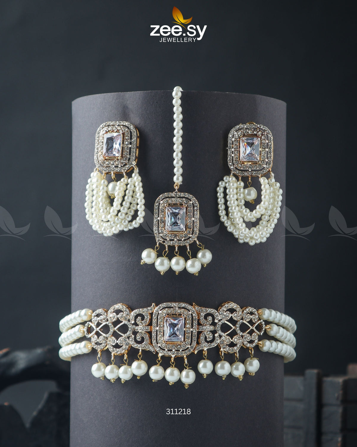 Marasim Choker Necklace -  Zeesy Necklace Sets - Original Designer Dress - House of Maryam