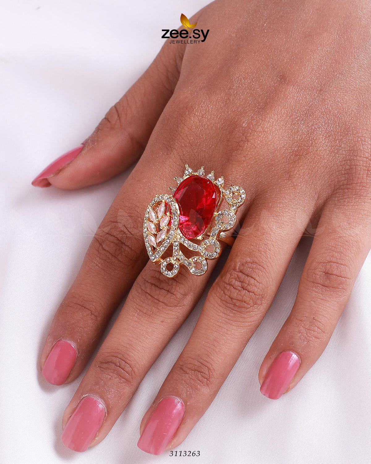 Croton Ring -  Zeesy Finger Ring - Original Designer Dress - House of Maryam