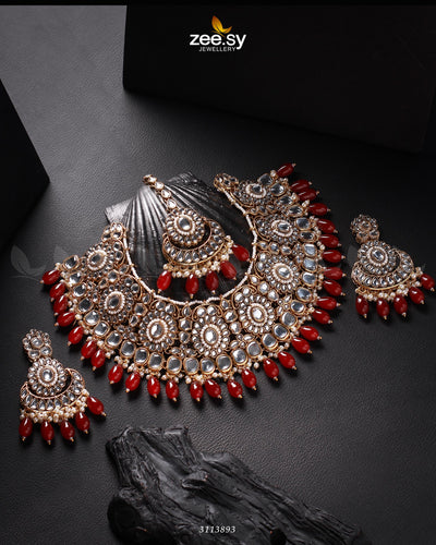 Hoor Bridal Set -  Zeesy Necklace Sets - Original Designer Dress - House of Maryam