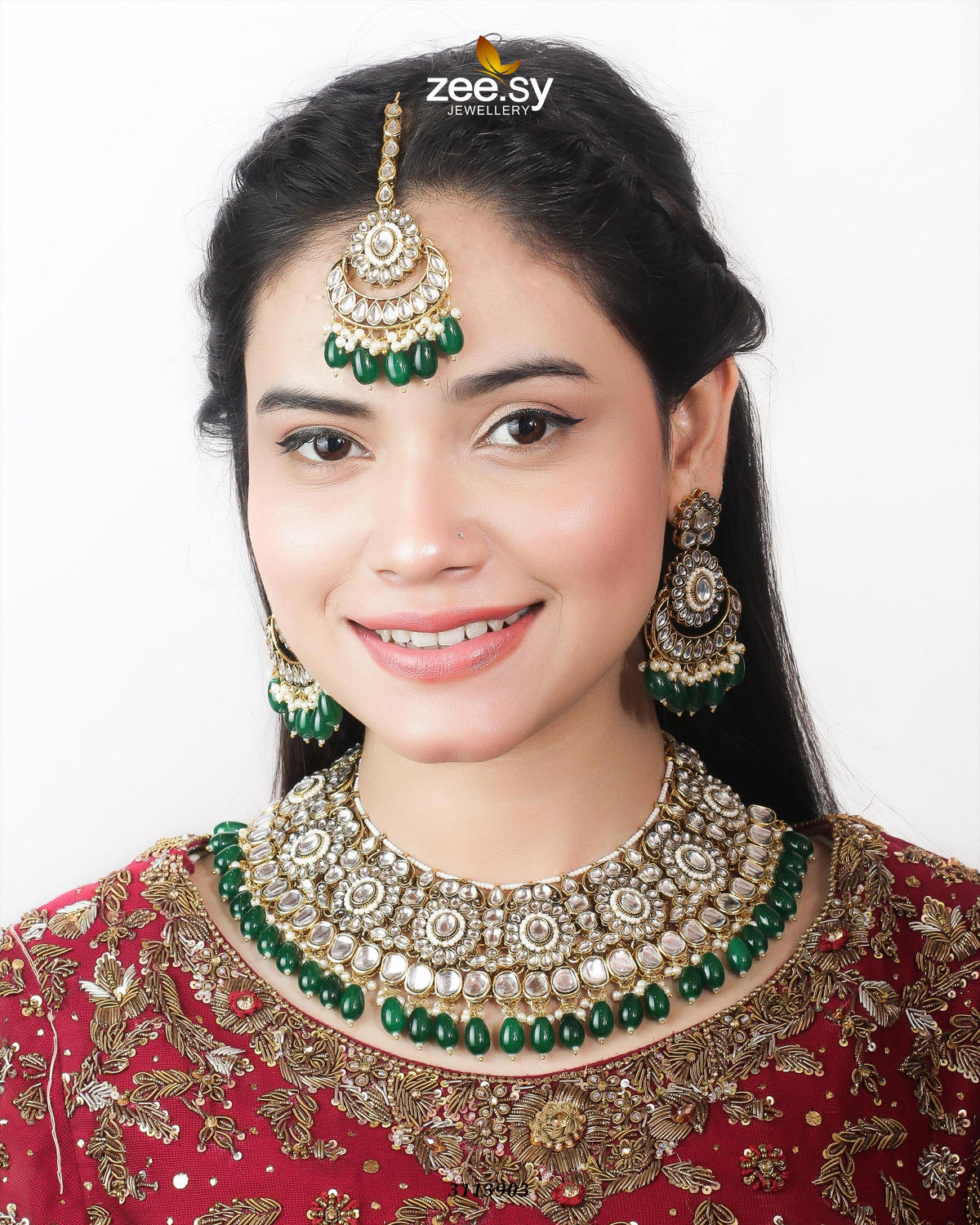 Hoor Bridal Set -  Zeesy Necklace Sets - Original Designer Dress - House of Maryam
