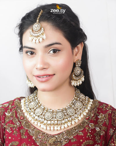 Hoor Bridal Set -  Zeesy Necklace Sets - Original Designer Dress - House of Maryam
