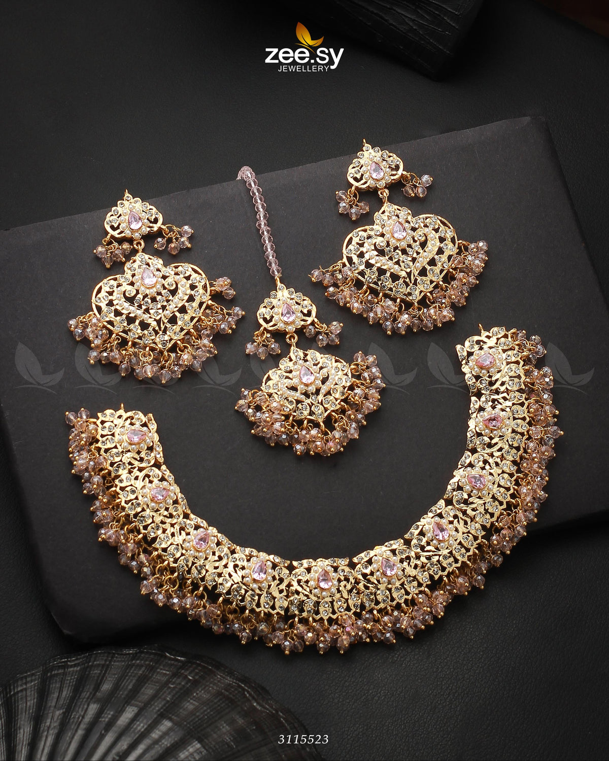 Maniha Necklace Set -  Zeesy Necklace Sets - Original Designer Dress - House of Maryam