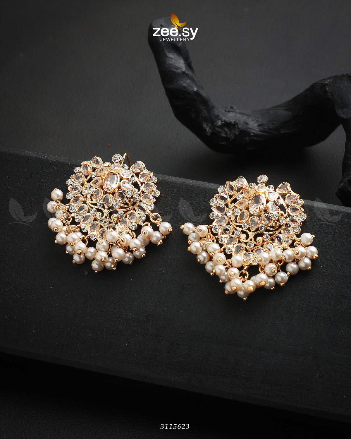 Luxuriant Earrings -  Zeesy Earrings - Original Designer Dress - House of Maryam