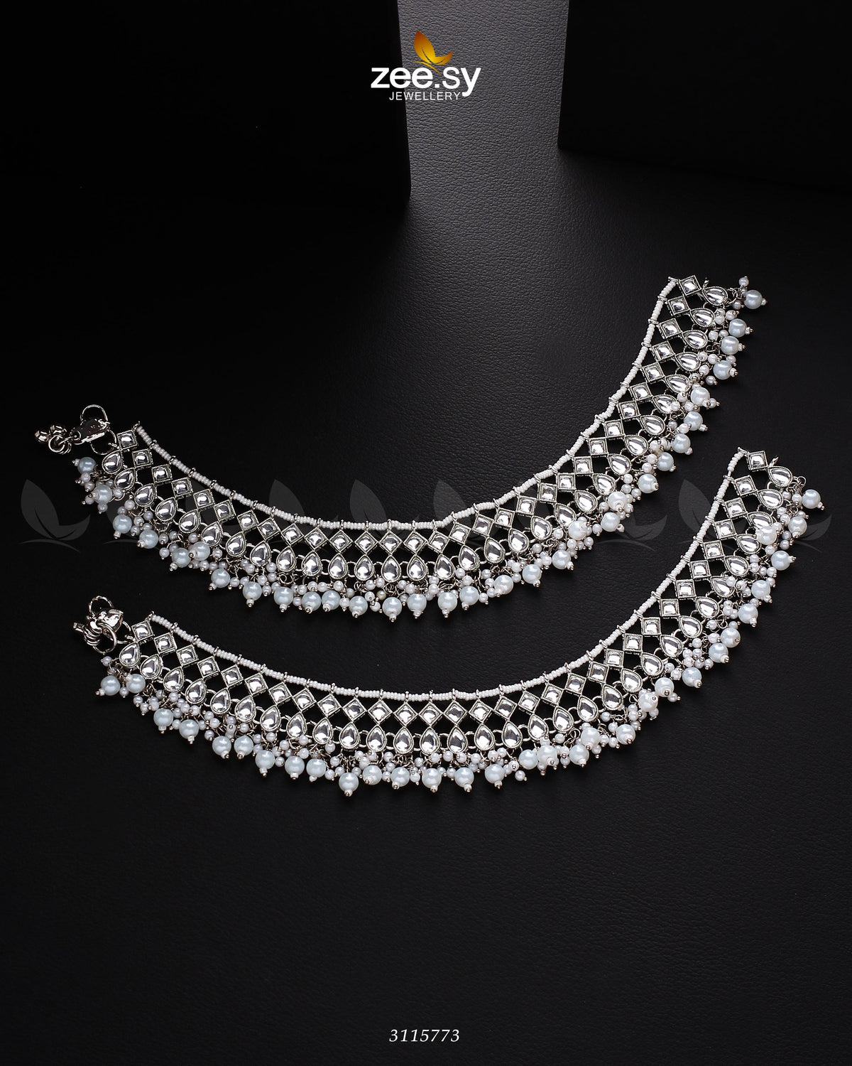 Tanzanite Anklet -  Zeesy Anklets - Original Designer Dress - House of Maryam