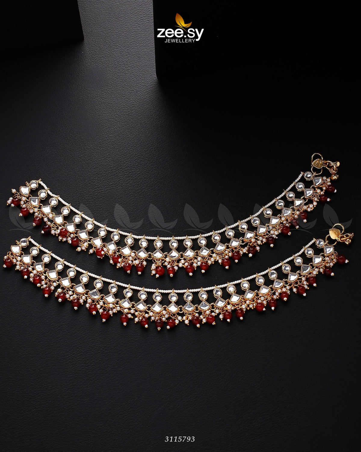 Benitoite Anklets -  Zeesy Anklets - Original Designer Dress - House of Maryam