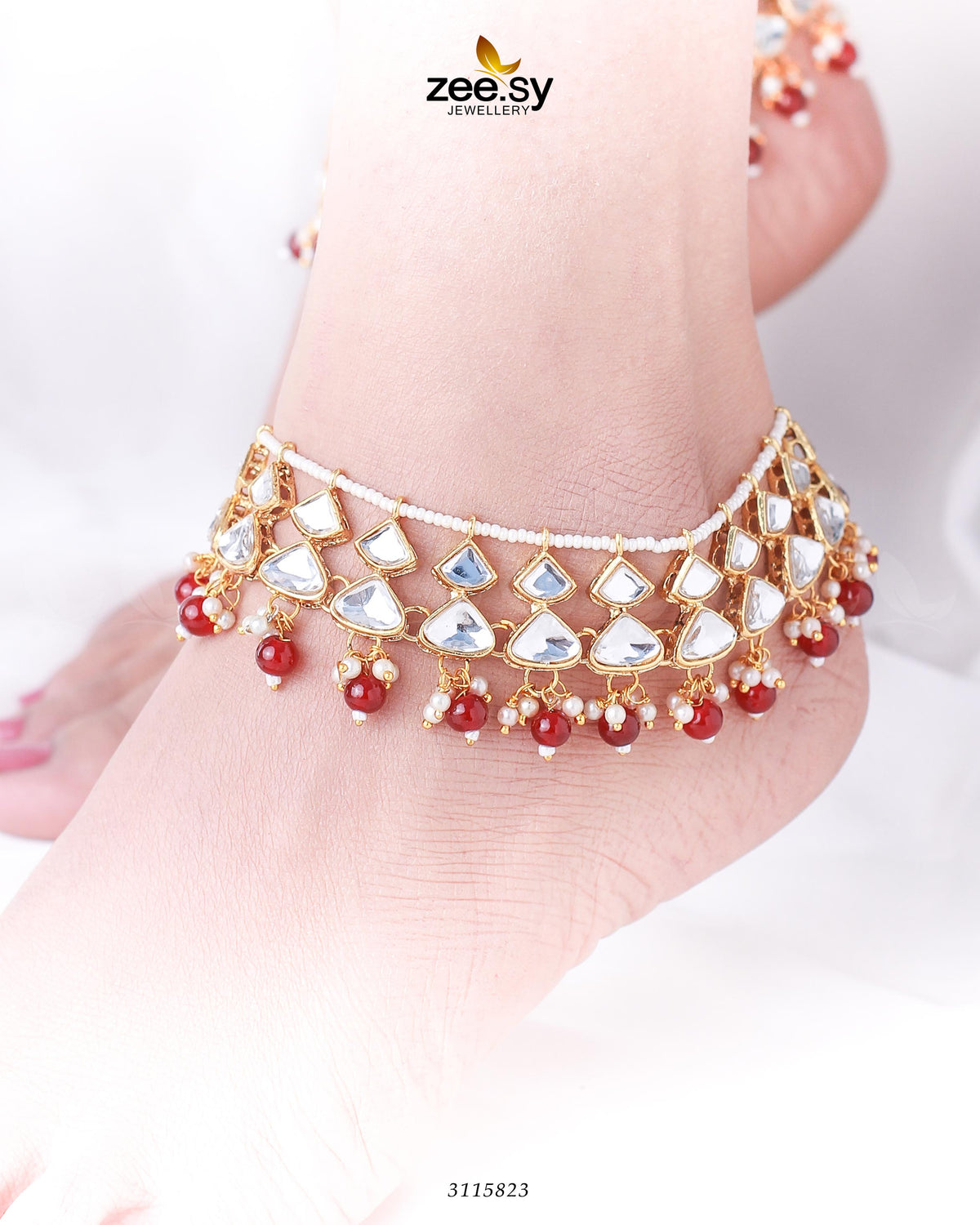 Minisha Anklets -  Zeesy Anklets - Original Designer Dress - House of Maryam