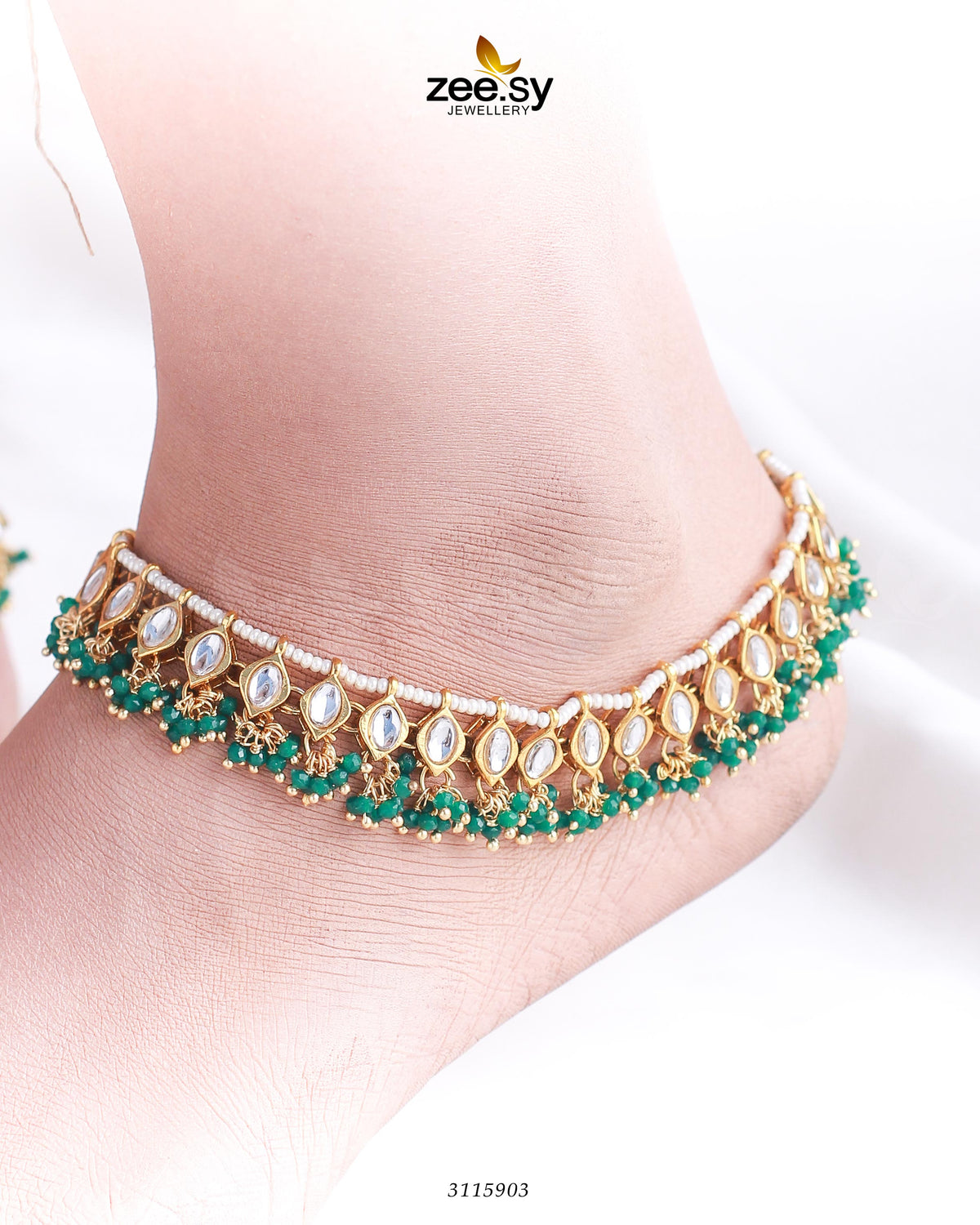 Demantoid Anklets -  Zeesy Anklets - Original Designer Dress - House of Maryam