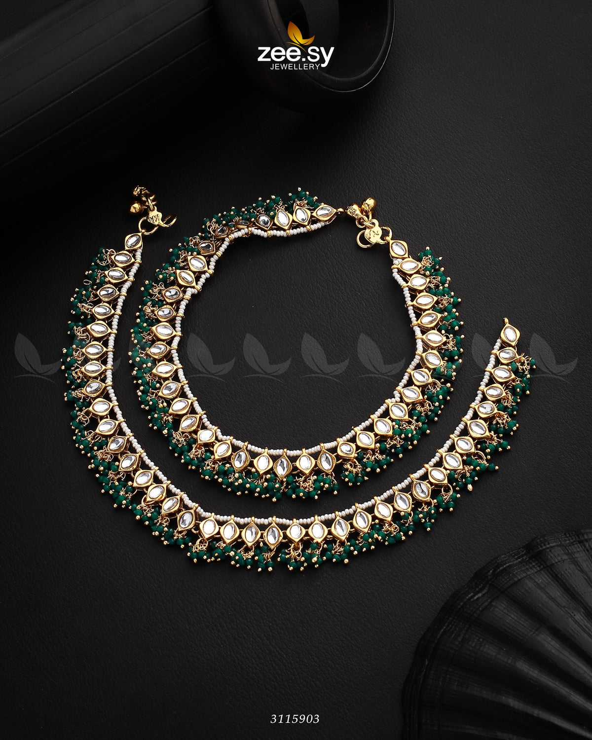 Demantoid Anklets -  Zeesy Anklets - Original Designer Dress - House of Maryam