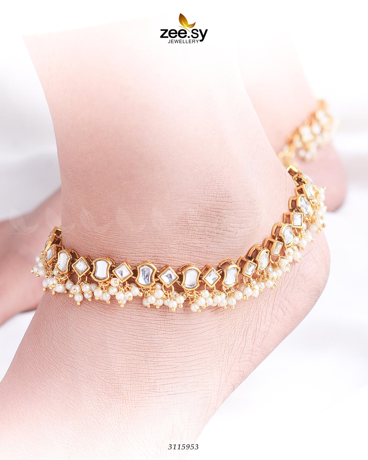 Malini Anklet -  Zeesy Anklets - Original Designer Dress - House of Maryam