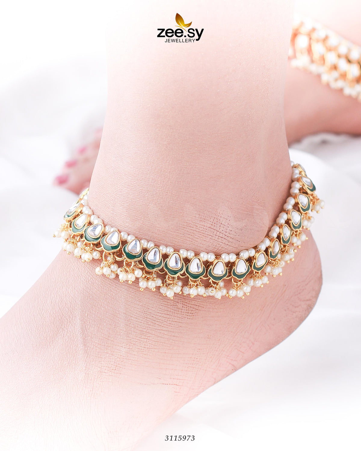 Evia Anklet -  Zeesy Anklets - Original Designer Dress - House of Maryam