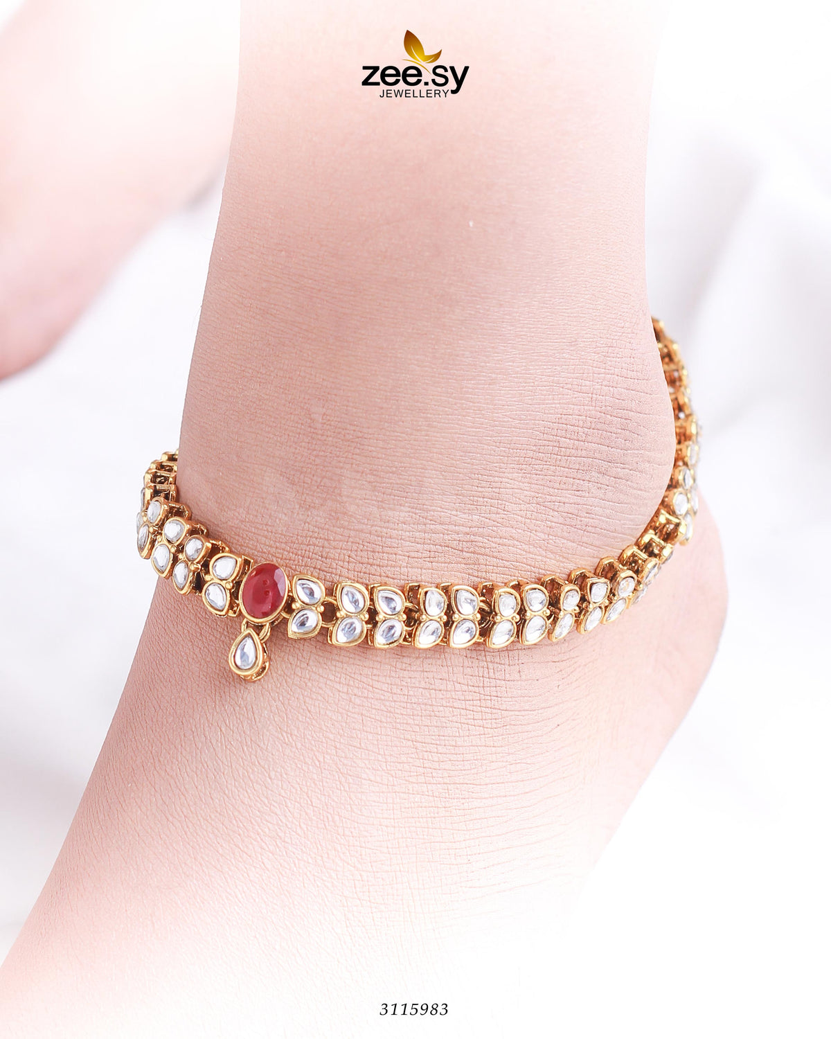 Arezzo Anklet -  Zeesy Anklets - Original Designer Dress - House of Maryam