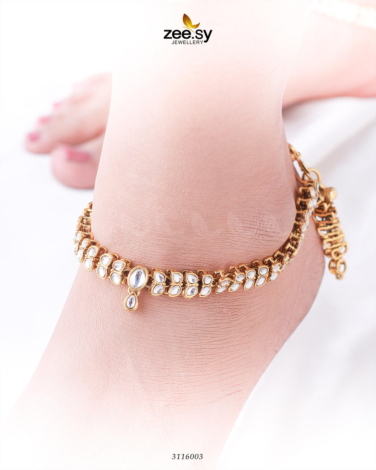 Arezzo Anklet -  Zeesy Anklets - Original Designer Dress - House of Maryam