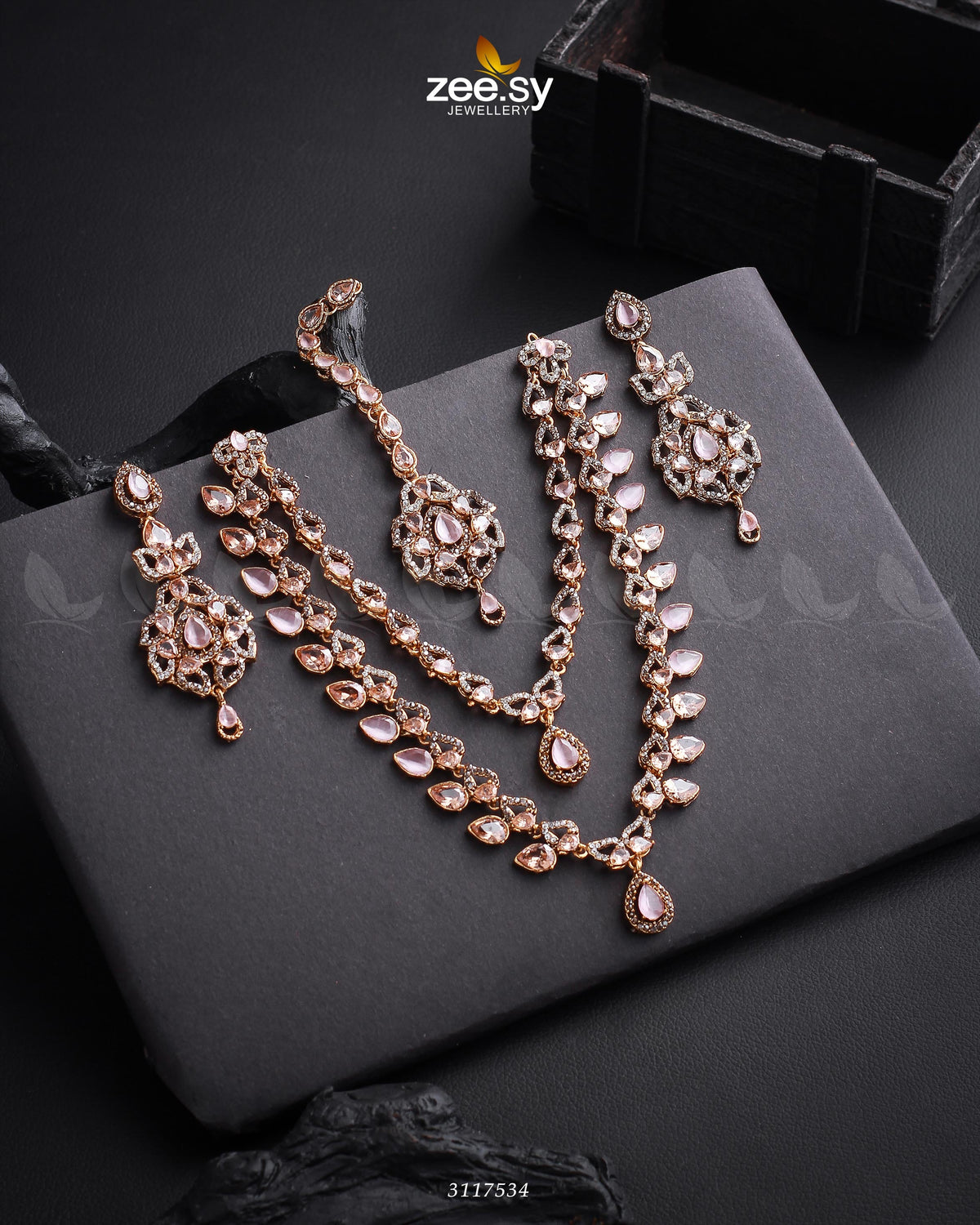 Urwa Hocane Necklace Set -  Zeesy Necklace Sets - Original Designer Dress - House of Maryam
