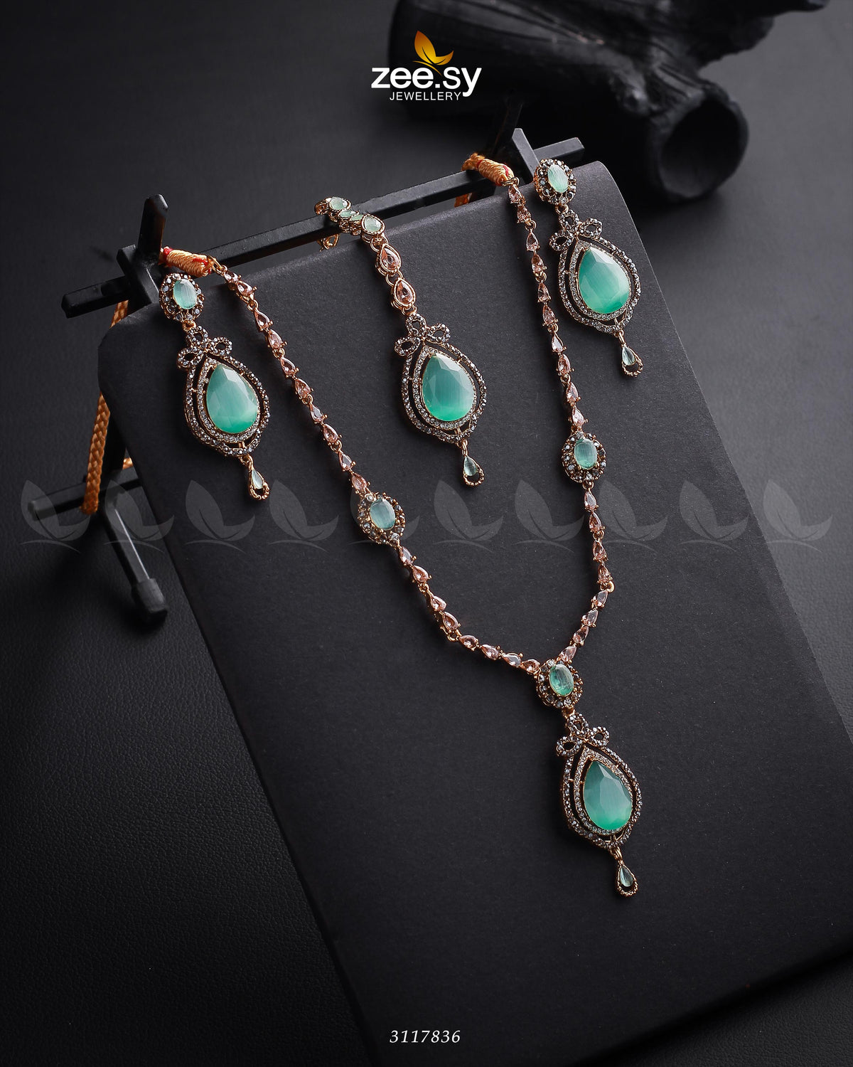 Syra Yousuf Necklace Set -  Zeesy Necklace Sets - Original Designer Dress - House of Maryam
