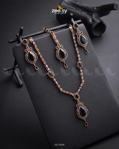 Syra Yousuf Necklace Set -  Zeesy Necklace Sets - Original Designer Dress - House of Maryam