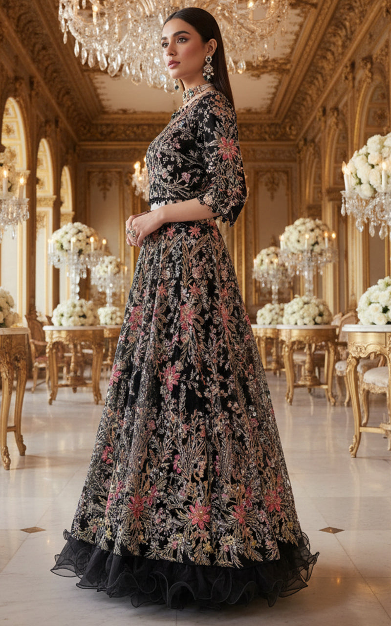 Threads and Motifs | Formal Dresses 25 | Embroidered Blouse With Lehenga-6