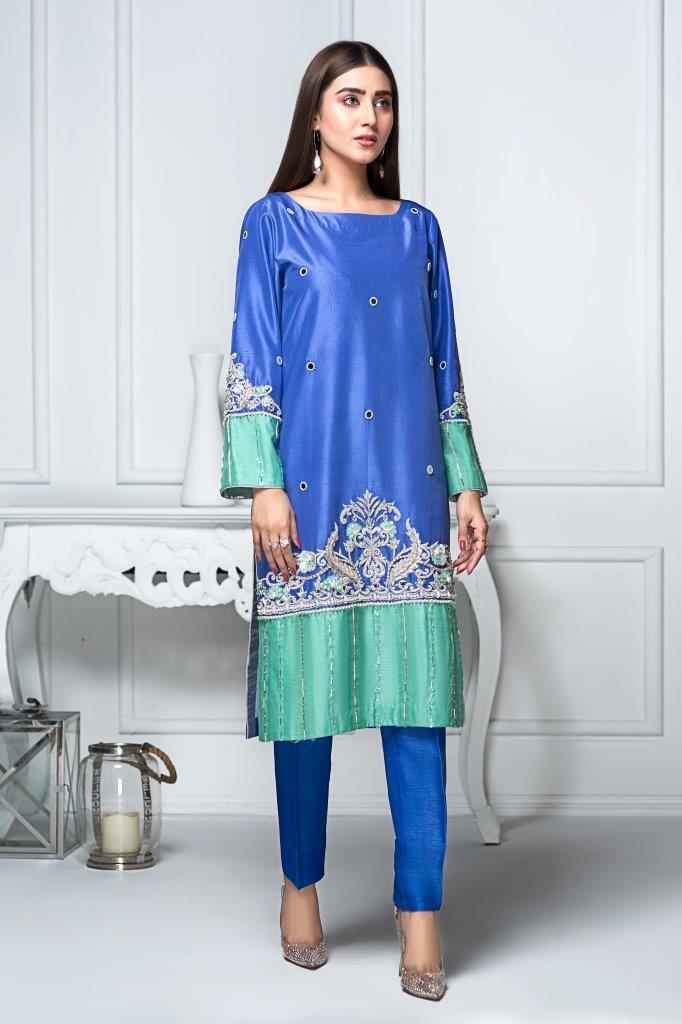 Hana | Eclectic Ready to Wear | Sapphire Twinkle -  Hana Ladies Clothes - Original Designer Dress - House of Maryam