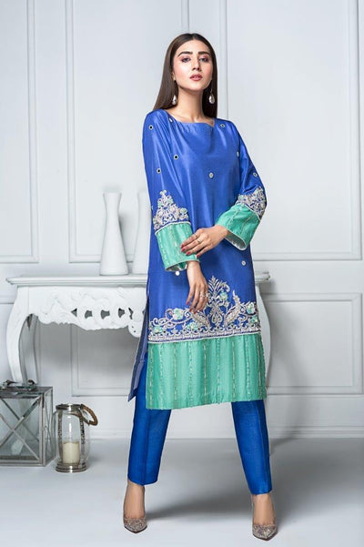 Hana | Eclectic Ready to Wear | Sapphire Twinkle -  Hana Ladies Clothes - Original Designer Dress - House of Maryam