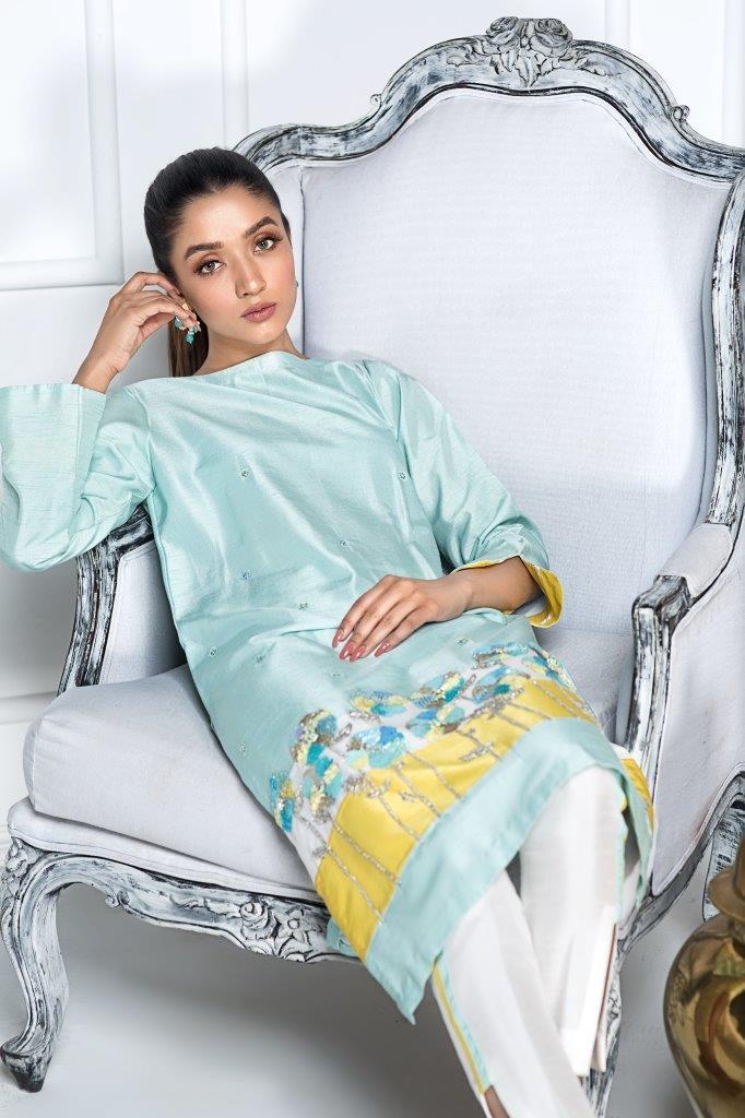 Hana | Eclectic Ready to Wear | Blue Lagoon -  Hana Ladies Clothes - Original Designer Dress - House of Maryam