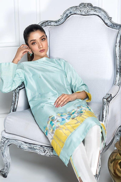 Hana | Eclectic Ready to Wear | Blue Lagoon -  Hana Ladies Clothes - Original Designer Dress - House of Maryam