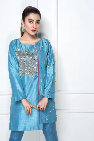 Hana | Eclectic Ready to Wear | Cerulian Spark -  Hana Ladies Clothes - Original Designer Dress - House of Maryam