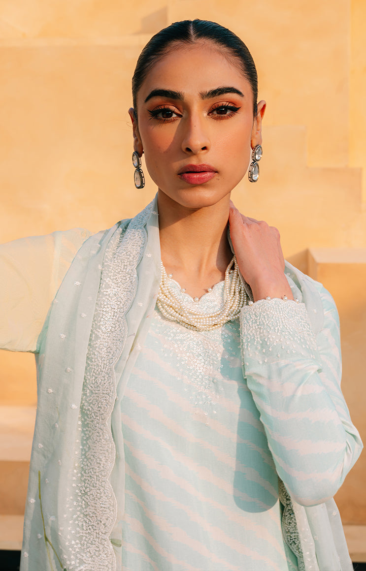 Cross Stitch | Exclusive Pret | Star Dust-2 PC (Shirt & Dupatta)-2